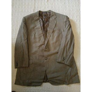 ERMENEGILDO ZEGNA Brown silk wool 2 button 50L Men